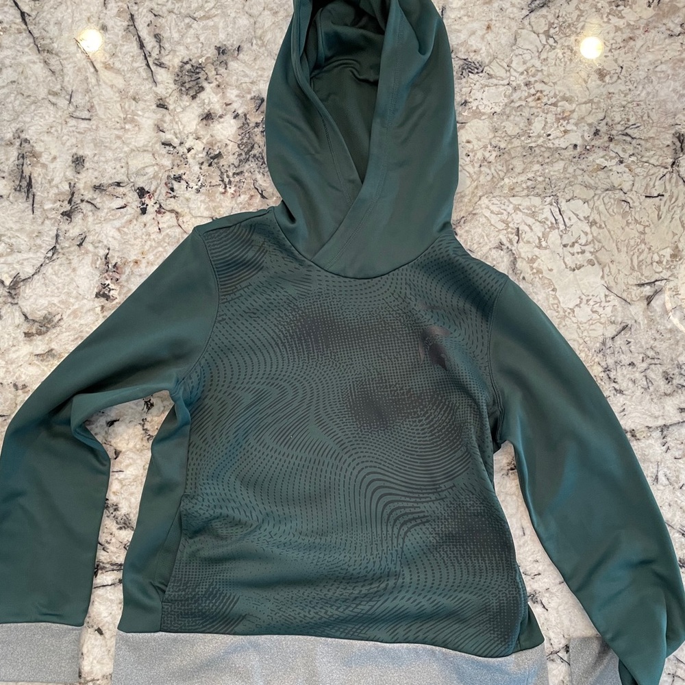 Michigan State Nike hoodie with spartan head.